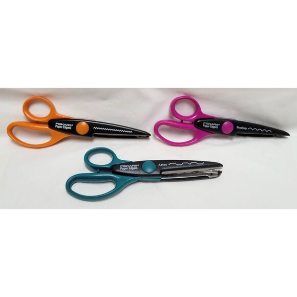 Lot of 13 Fiskars Paper Edgers Decorative Scissors for Scrapbooking Crafts - Picture 9 of 10